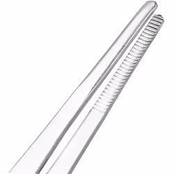 sourcingmap 1 Pcs 7-Inch Stainless Steel Straight Blunt Tweezers Serrated Tip Daily Garden Tool