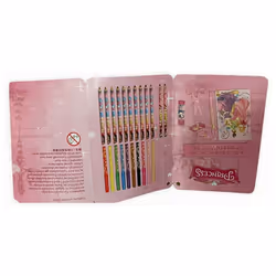 Princess Zip up Stationery case School Colours Markers 30 pc