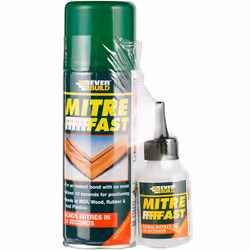 Everbuild Mitre Fast Two Part Instant Bonding Kit, 50 g Adhesive , 200 ml Activator
