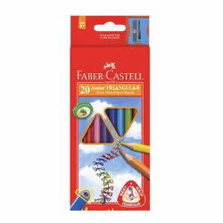 Faber-Castell Triangle Grip Coloured Pencil (20pk)