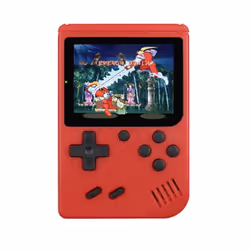 Retro Portable Mini Handheld Video Game Console 3 inch Game Player Built-in 400 Games - red
