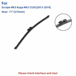 3pcs For Ford Escape Mk3 Kuga Mk2 C520 2013-2019 28&quot; 28&quot; 11&quot; Front Rear Wiper Blades Windshield Windscreen Window Cutter A - Right Hand