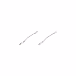 321414 Tie Chain with PVC Coating 50 cm Panic Hook and Carabiner