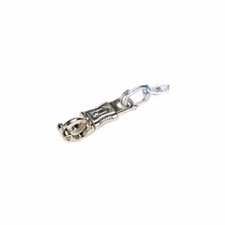 321414 Tie Chain with PVC Coating 50 cm Panic Hook and Carabiner