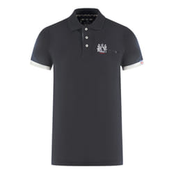 Aquascutum London Aldis Black Polo Shirt - S