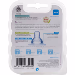 Anatomic Dummy 1 Slow Flow â Silicone â Pack of 2 â Transparent