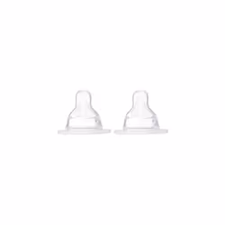 Anatomic Dummy 1 Slow Flow â Silicone â Pack of 2 â Transparent