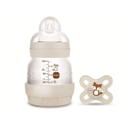 Anti-Colic Bottle + Start Dummy A112 Innovative Anti-Colic System Patented with Teat 0 Made of SkinSoftTM Ultra-Soft Silicone for Babies from 0 Months