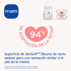 Anti-Colic Bottle + Start Dummy A112 Innovative Anti-Colic System Patented with Teat 0 Made of SkinSoftTM Ultra-Soft Silicone for Babies from 0 Months