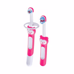 Mam Learn To Brush Set With Shield Pink 5+Months
