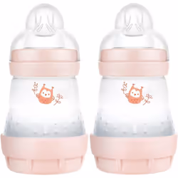 Easy Start Self Sterilising Anti-Colic Baby Bottle 2 Pack (2 x160 ml) MAM Baby Bottles with Slow Flow MAM Teats Size 1, Newbo ...