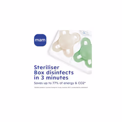 Original Start Soother 0-2 Months (Set of 2), Baby Soother Made from Sustainable Material, SkinSoft Silicone Teat, with MAM Soother Case, Pink