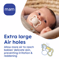 Air Soothers 0+ Months (Pack Of 2), Baby Soothers With Sterilisable Travel Case, Baby Essentials, Peach/Lilac (Designs May Vary)