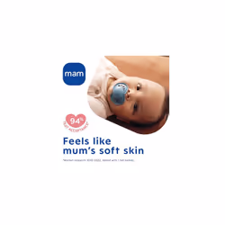 Original Soother 16+ Months (Set of 2), Baby Soother Made from Sustainable and Bio-Renewable Material, SkinSoft Silicone Teat, with MAM Soother Case,