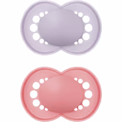 Original Soother 16+ Months (Pack of 2), Baby Soother Made from Sustainable Material, SkinSoft Silicone Teat, with MAM Soothe ...