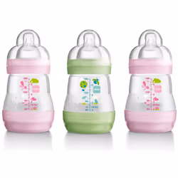 Mam Anti-colic 160ml Bottle - 3pk Girl