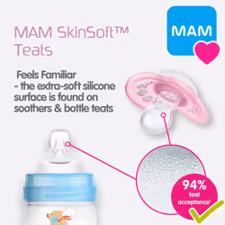 Easy Start Self Sterilising Anti-Colic Baby Bottle Pack of 3 (3 x 260 ml), Anti-Colic Bottle with Medium Flow MAM Teats Size 2, Newborn Essentials,