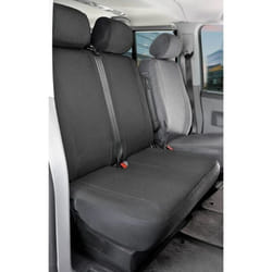 WALSER 10488 Seat cover anthracite Polyester Front VOLKSWAGEN: Transporter 4