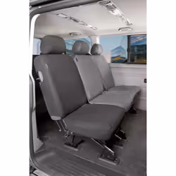 Seat cover; WALSER; anthracite Polyester Rear; for VW