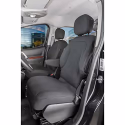 Seat cover; WALSER; grey Polyester Front; for PEUGEOT