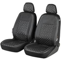 WALSER 11065 Seat cover black Polyester, PVC Front CITROËN: C5 Aircross, VOLKSWAGEN: Crafter Platform / Chassis, Transporter 4, FORD: Ranger Mk2