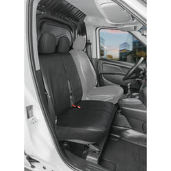 WALSER 11542 Seat cover black Leatherette, Polyester Front