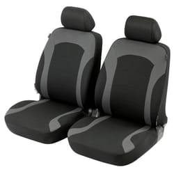 WALSER Corso  ZIPP IT 11852 Seat cover silver, black Polyester Front VOLKSWAGEN: Golf 7, Polo V Hatchback, GOLF 6, FORD: Focus Mk4 Hatchback, FIESTA 5