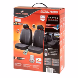 WALSER Tratto  ZIPP IT 11853 Seat cover black Polyester Front VOLKSWAGEN: Tiguan I, Golf 7, Polo V Hatchback, FORD: Focus Mk4 Hatchback, FIESTA 5