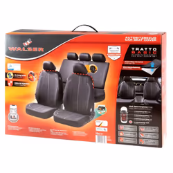 WALSER Tratto  ZIPP IT 11854 Seat cover black Polyester Front and Rear VOLKSWAGEN: Golf 7, Polo V Hatchback, GOLF 6, FORD: Focus Mk4 Hatchback