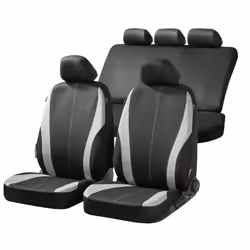 Seat cover; WALSER; Dundee ZIPP IT; black Polyester Front and Rear; for VOLKSWAGEN, FORD, NISSAN, SEAT, CITROËN