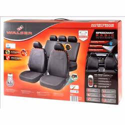 WALSER Speedway  ZIPP IT Premium 11859 Seat cover black Polyester Front and Rear VOLKSWAGEN: Golf 7, Polo V Hatchback, GOLF 6