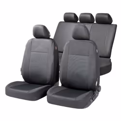 Seat cover; WALSER; Ardwell ZIPP IT Premium; black/grey Polyester Front and Rear; for FORD, VOLKSWAGEN, NISSAN, SEAT, CITROËN