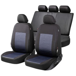 WALSER Avignon ZIPP IT Premium 11871 Seat cover Blue/black Polyester Front and Rear VOLKSWAGEN: Golf 7, Polo V Hatchback, GOLF 6