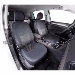 WALSER DotSpot 11938 Seat cover black/grey Polyester Front VOLKSWAGEN: Polo V Hatchback, Golf 7, GOLF 6, NISSAN: Qashqai 2, AUDI: A1 Sportback