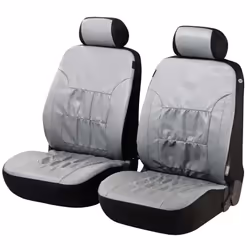 Seat cover; WALSER; Nappa Touch; silver Polyester, PVC Front; for VOLKSWAGEN, FORD, NISSAN, AUDI, SKODA