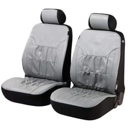 WALSER Nappa Touch 11941 Seat cover silver Polyester, PVC Front VOLKSWAGEN: Golf 7, Polo V Hatchback, GOLF 6, FORD: Focus Mk4 Hatchback, FIESTA 5