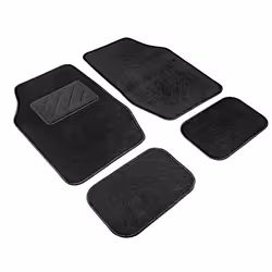 Floor mat set; WALSER; Smart; Polyester Front and Rear black 660 (front), 250 (rear) 440 (front), 375 (rear); for VOLKSWAGEN, ...