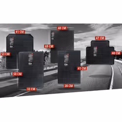 WALSER Rectangle 14996 Luggage compartment / cargo tray Rubber Nonslip