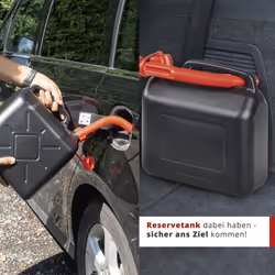 WALSER 16385 Jerrycan 10 Plastic with spout black/red
