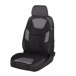 Seat cover; WALSER; black/grey Polyester, PP (Polypropylene); for VOLKSWAGEN, FORD, RENAULT, SEAT, NISSAN