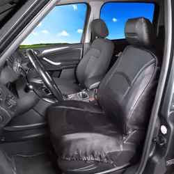 WALSER Ranger 19678 Seat cover black Leather Front VOLKSWAGEN: Golf 7, Polo V Hatchback, GOLF 6, NISSAN: Qashqai 2, AUDI: A1 Sportback, A1 Hatchback
