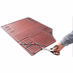WALSER New Style 28055 Floor mat set PVC Front and Rear 4 black, red Universal fit
