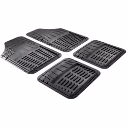 Floor mat set; WALSER; Rubber Front and Rear 4 black Universal fit