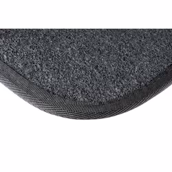 WALSER The Color 29012 Floor mat set PP (Polypropylene), Polyester Front and Rear 4 black, white Universal fit 68 x 44, 33 x 44