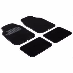 Floor mat set; WALSER; The Color; PP (Polypropylene), Polyester Front and Rear 4 black, violet Universal fit 68 x 44, 33 x 44