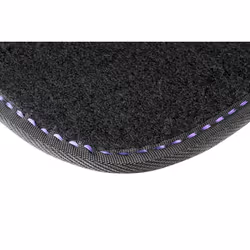 WALSER The Color 29013 Floor mat set PP (Polypropylene), Polyester Front and Rear 4 black, violet Universal fit 68 x 44, 33 x 44
