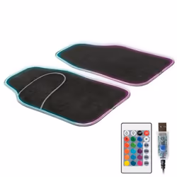 Floor mat set; WALSER; Ambiente; Front 2 black, Multi-coloured Universal fit 66 44; for VOLKSWAGEN, AUDI, FORD, MERCEDES-BENZ ...