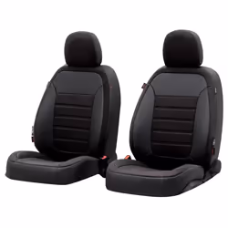 Seat cover; WALSER; Bari; black Polyester Front; for NISSAN
