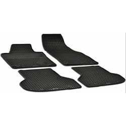 WALSER 50306 Floor mat set Rubber Front and Rear 4 black Tailored AUDI: A3 Sportback