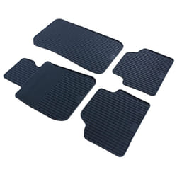 WALSER 50325 Floor mat set Rubber Front and Rear 4 black Tailored BMW: 3 Saloon